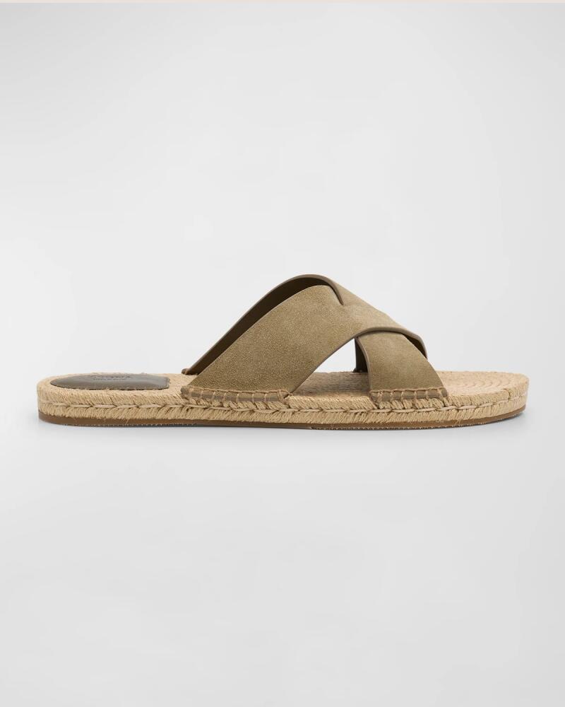 ZEGNA Men's Panarea Suede Espadrille Sandals Cover