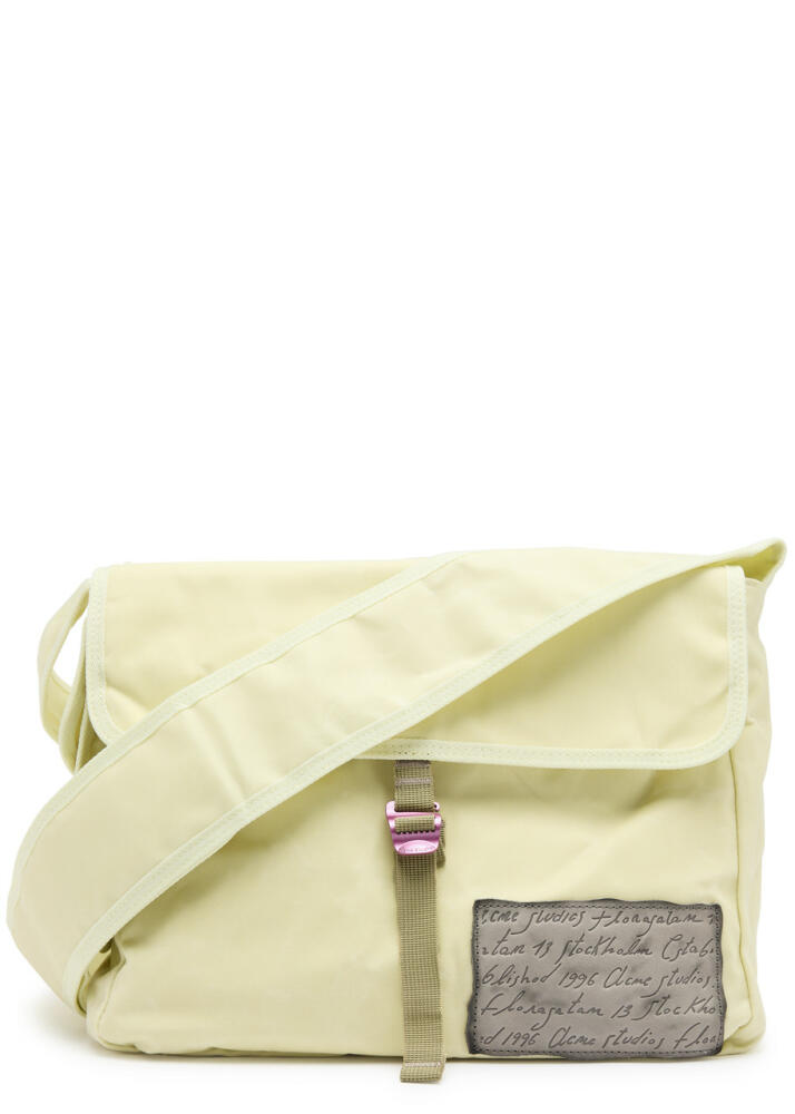 Acne Studios Andemer Waxed Canvas Messenger bag - Cream Cover