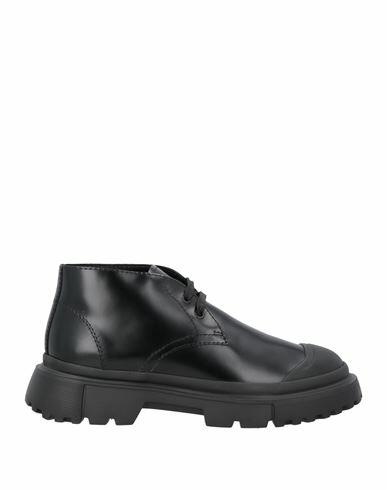 Hogan Man Ankle boots Black Leather Cover