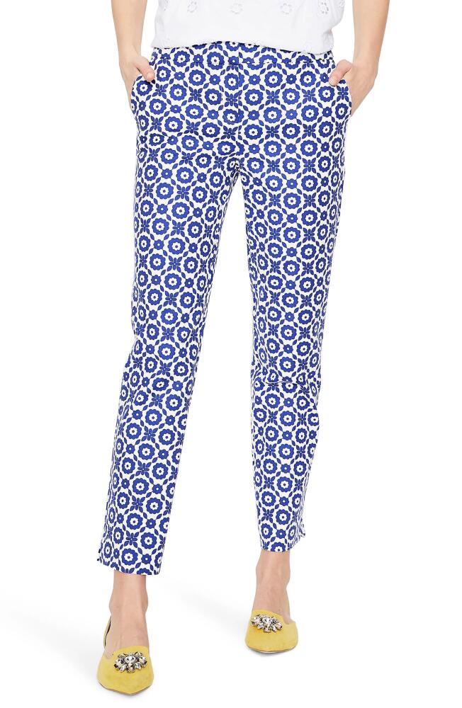 Boden Richmond Ankle Pants in Greek Blue/Daisy Chain Cover