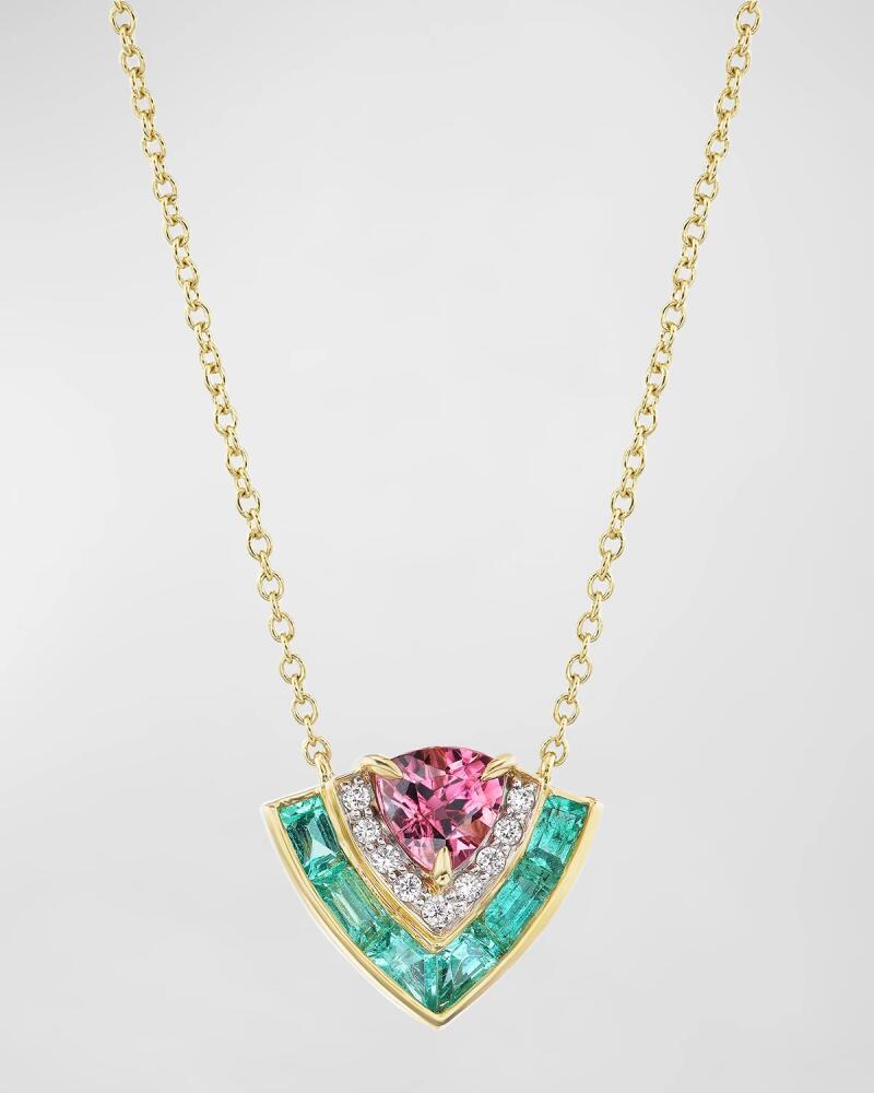 Emily P. Wheeler Tiered Necklace with 18K Yellow Gold and Gems Cover