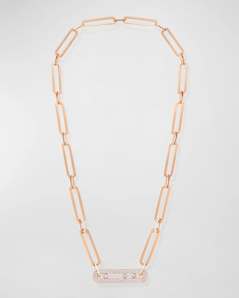 Messika Move 10th Anniversary XL 18K Rose Gold Necklace Cover