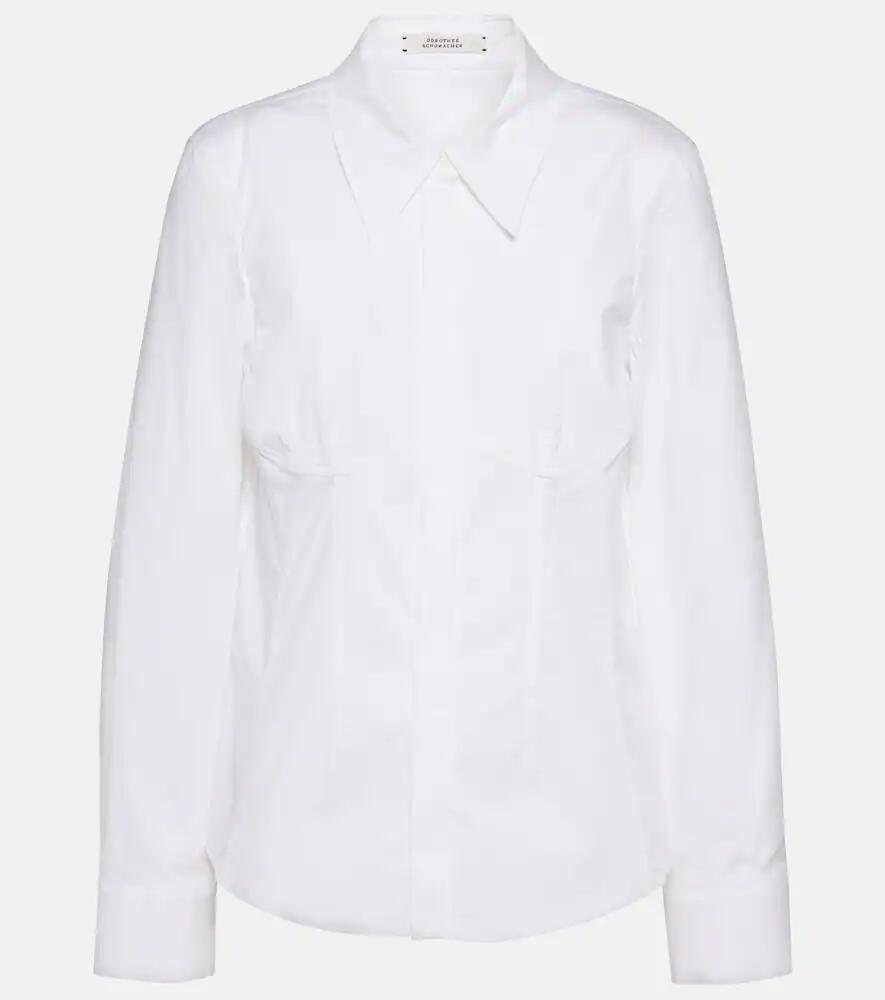 Dorothee Schumacher Poplin Power cotton-blend shirt Cover