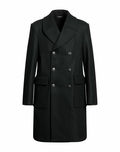 The Kooples Man Coat Dark green Wool, Polyamide Cover