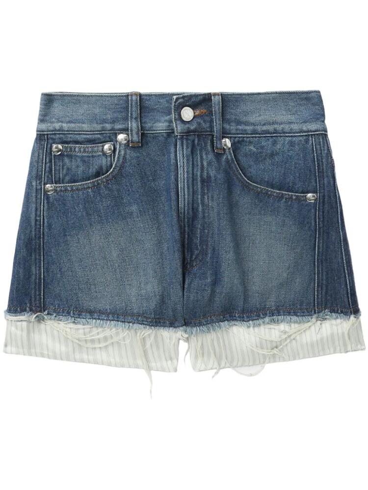 A.P.C. layered denim shorts - Blue Cover