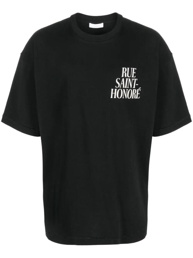 1989 STUDIO Saint-Honoré print cotton T-shirt - Black Cover