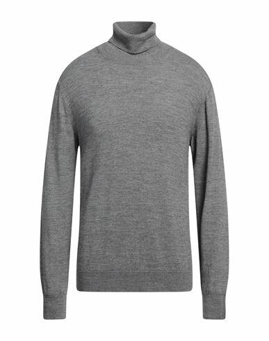 Officina 36 Man Turtleneck Grey Merino Wool, Acrylic Cover