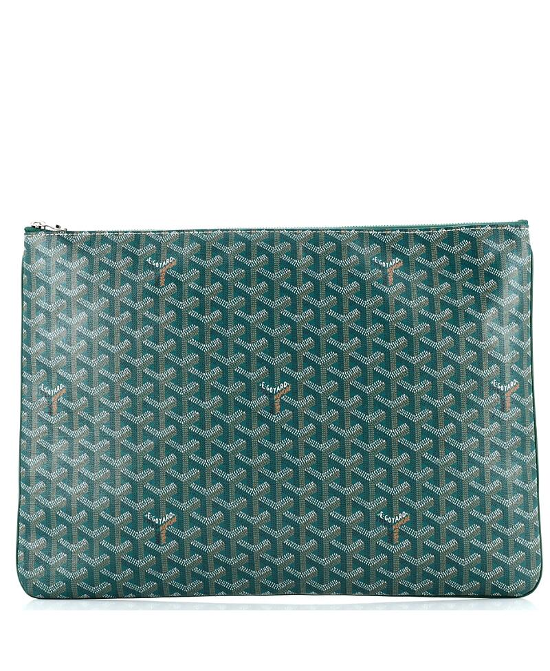 Pre-Owned Goyard Gm Senat Zip Pouch Coated Canvas Cover