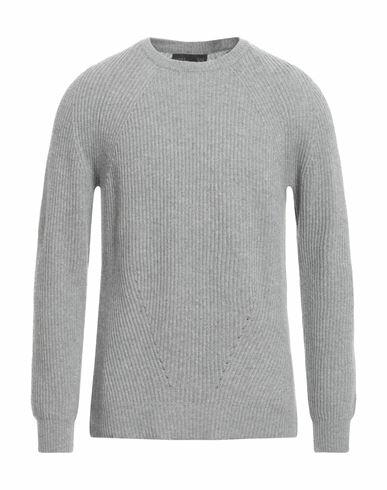 Low Brand Man Sweater Light grey Virgin Wool, Viscose, Polyester, Cashmere Cover