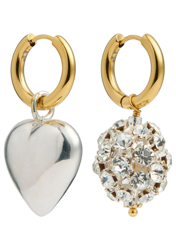 Timeless Pearly Mismatched 24kt Gold-plated Hoop Earrings Cover