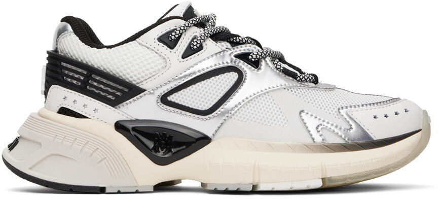 AMIRI Black & Silver MA Runner Sneakers Cover