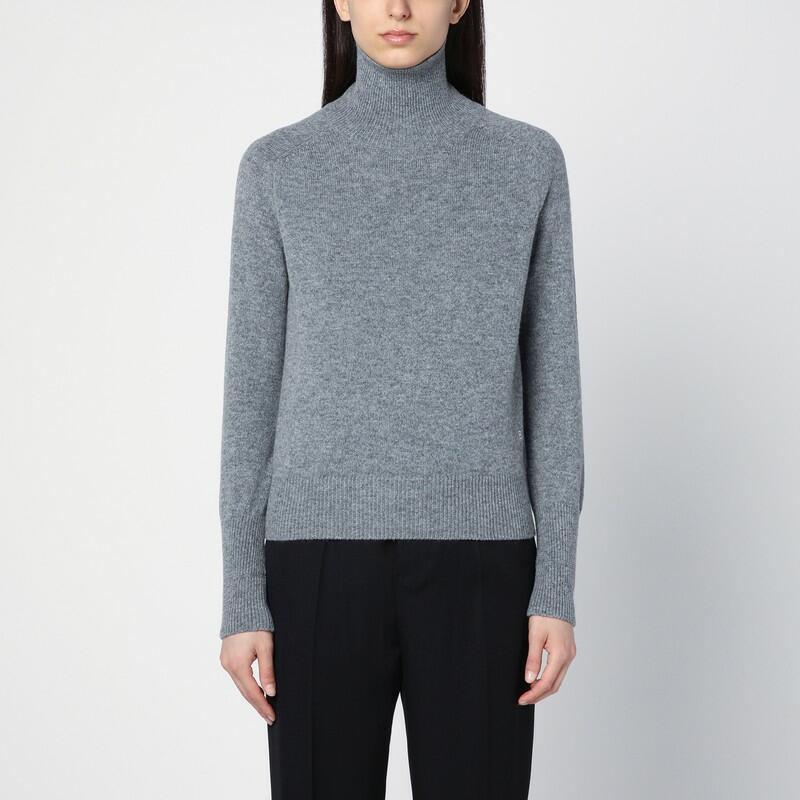 Victoria Beckham Grey wool turtleneck sweater Cover