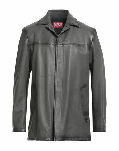 Diesel Man Jacket Grey Lambskin Cover