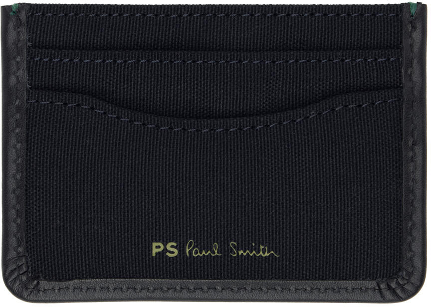 PS by Paul Smith Navy Zebra Card Holder Cover