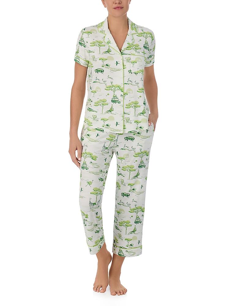 kate spade new york Short Sleeve Knit Cropped Pajama Set Cover