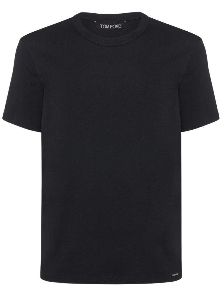 TOM FORD Cotton Jersey Crewneck T-shirt Cover