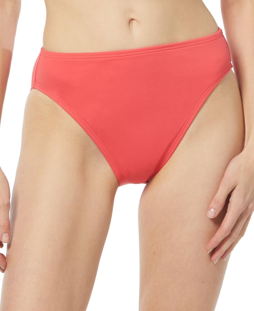 Michael Michael Kors High-Leg Bikini Bottoms - Red Cover