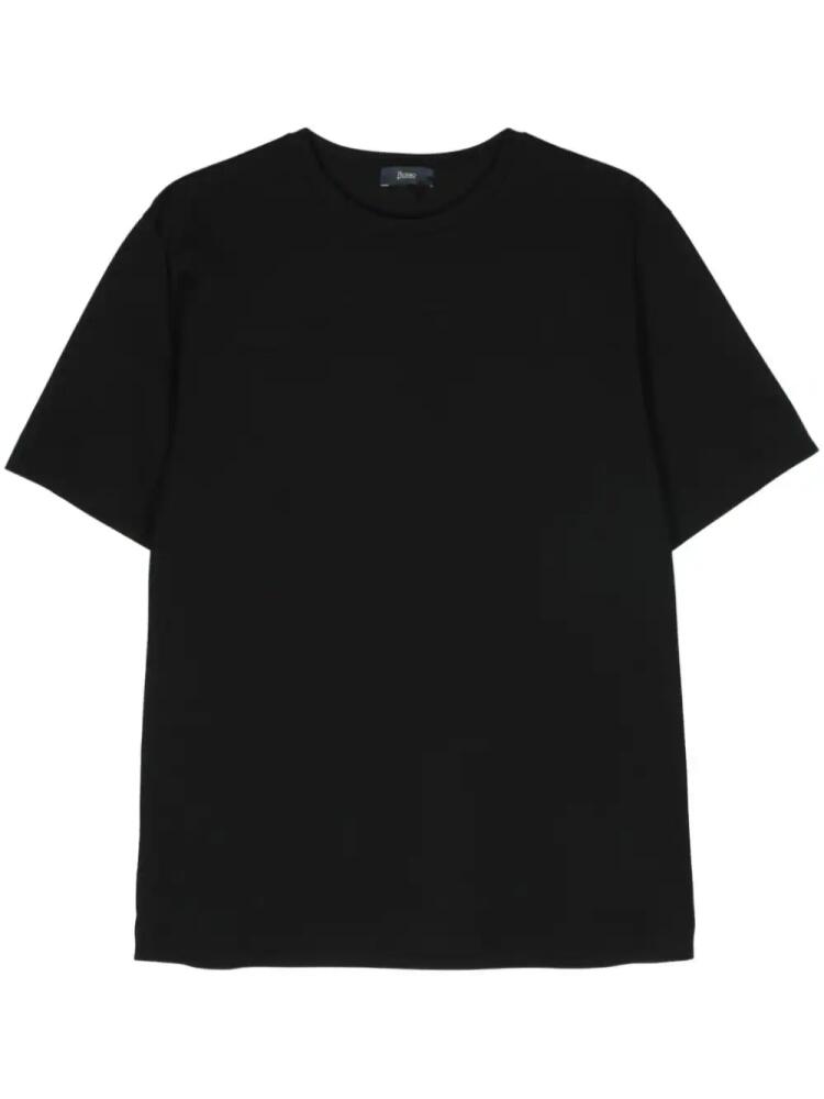 Herno panelled crew-neck T-shirt - Black Cover