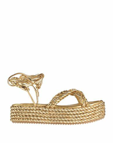 181 Woman Sandals Gold Textile fibers Cover