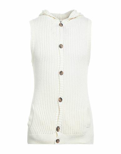 Daniele Alessandrini Man Cardigan Ivory Acrylic, Wool, Silk, Nylon Cover