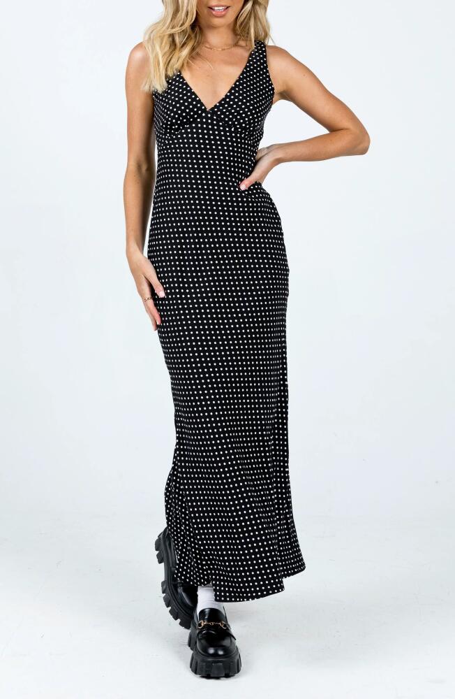 Princess Polly Nellie Polka Dot Maxi Dress in Black Polka Dot Cover