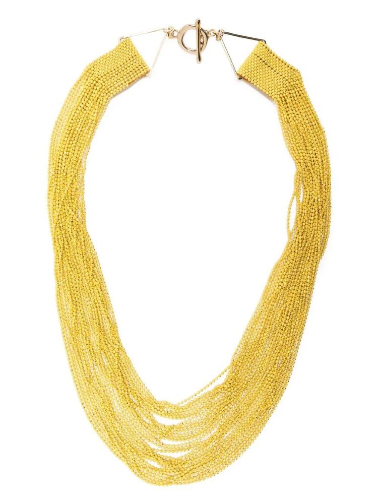 Fabiana Filippi layered bead necklace - Yellow Cover