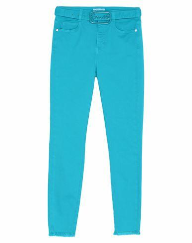 Gaëlle Paris Woman Jeans Azure Cotton, Polyester, Elastane Cover