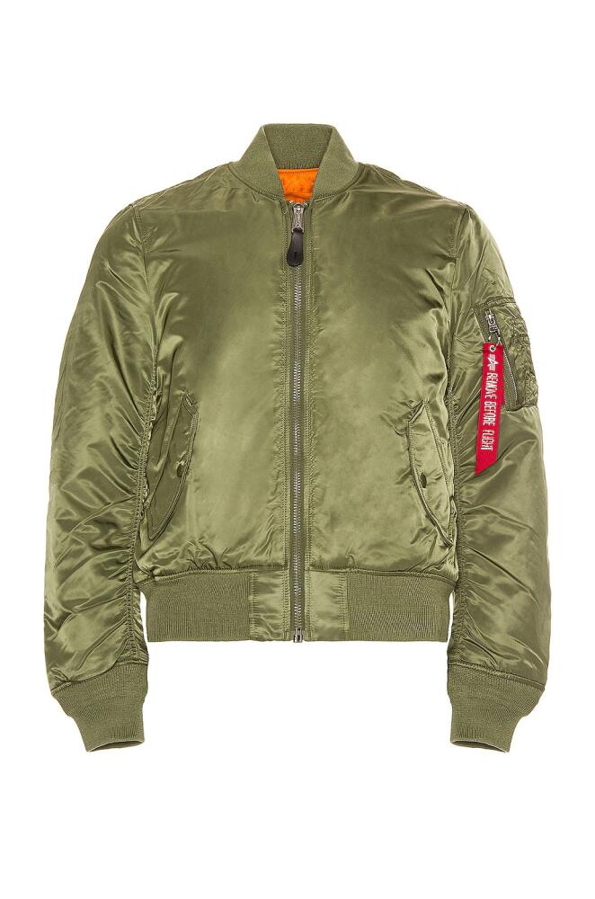 ALPHA INDUSTRIES MA-1 Slim Fit in Sage Cover