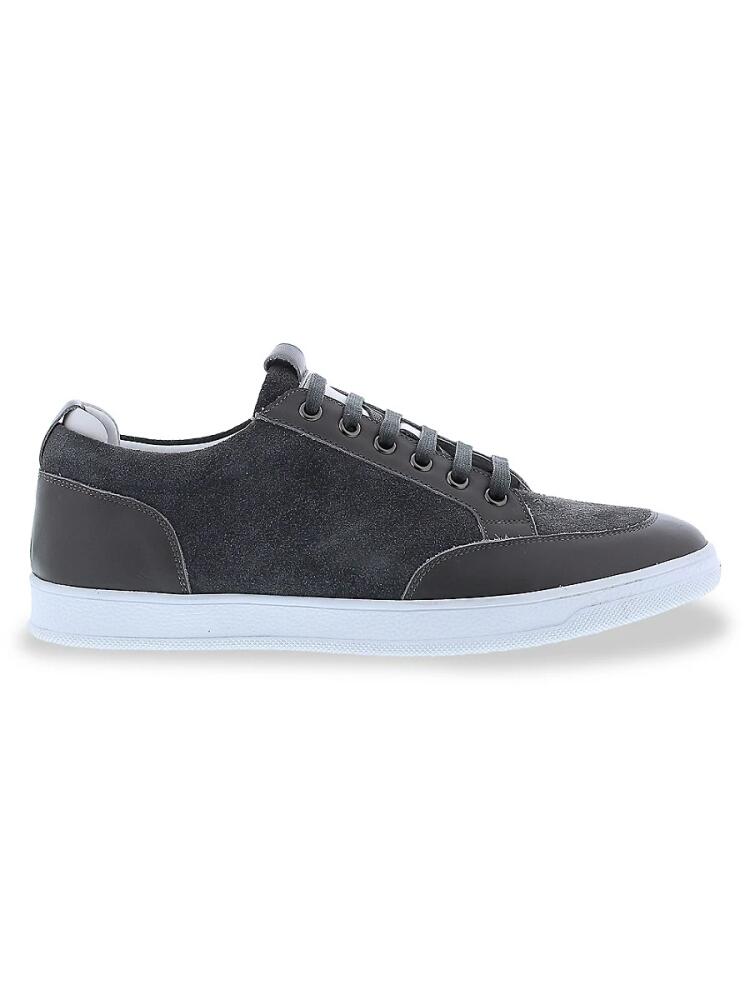 English Laundry Men's Kobi Suede & Leather Sneakers - Grey Cover