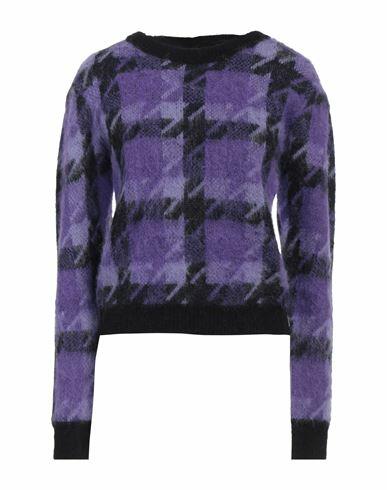 Eleonora Gottardi Woman Sweater Purple Alpaca wool, Polyamide Cover