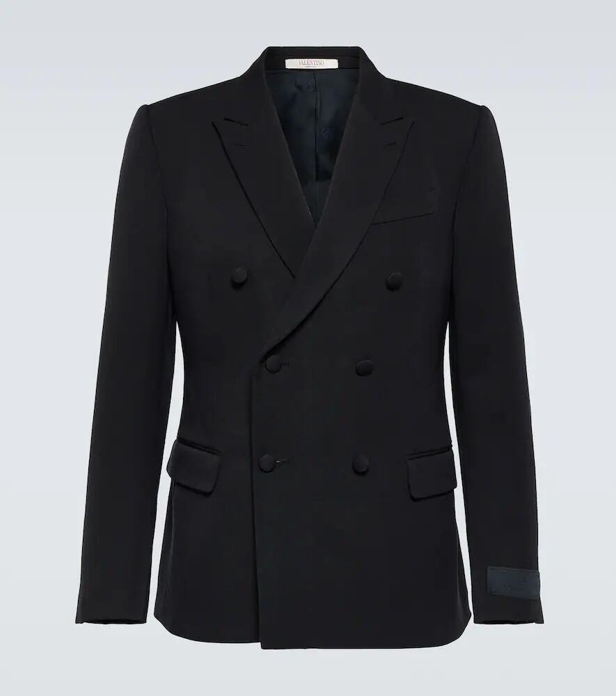 Valentino Double-breasted wool blazer Cover