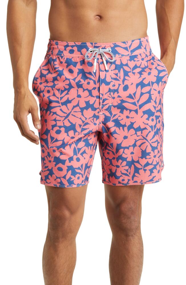 johnnie-O Barbuda Floral Swim Trunks in Malibu Red Cover