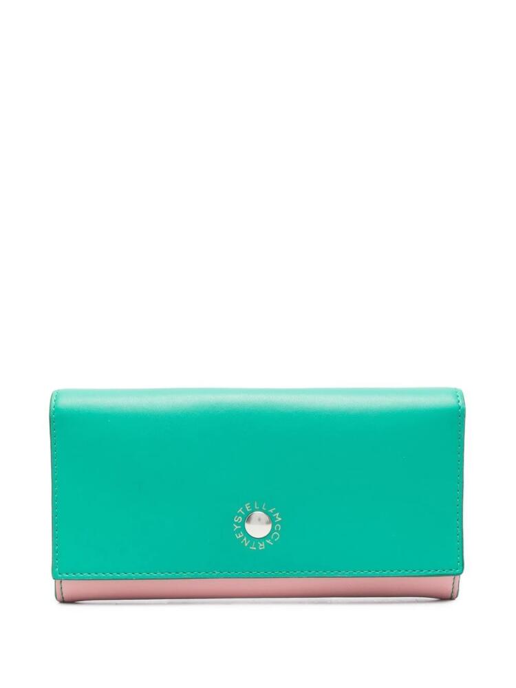 Stella McCartney two-tone continental wallet - Pink Cover