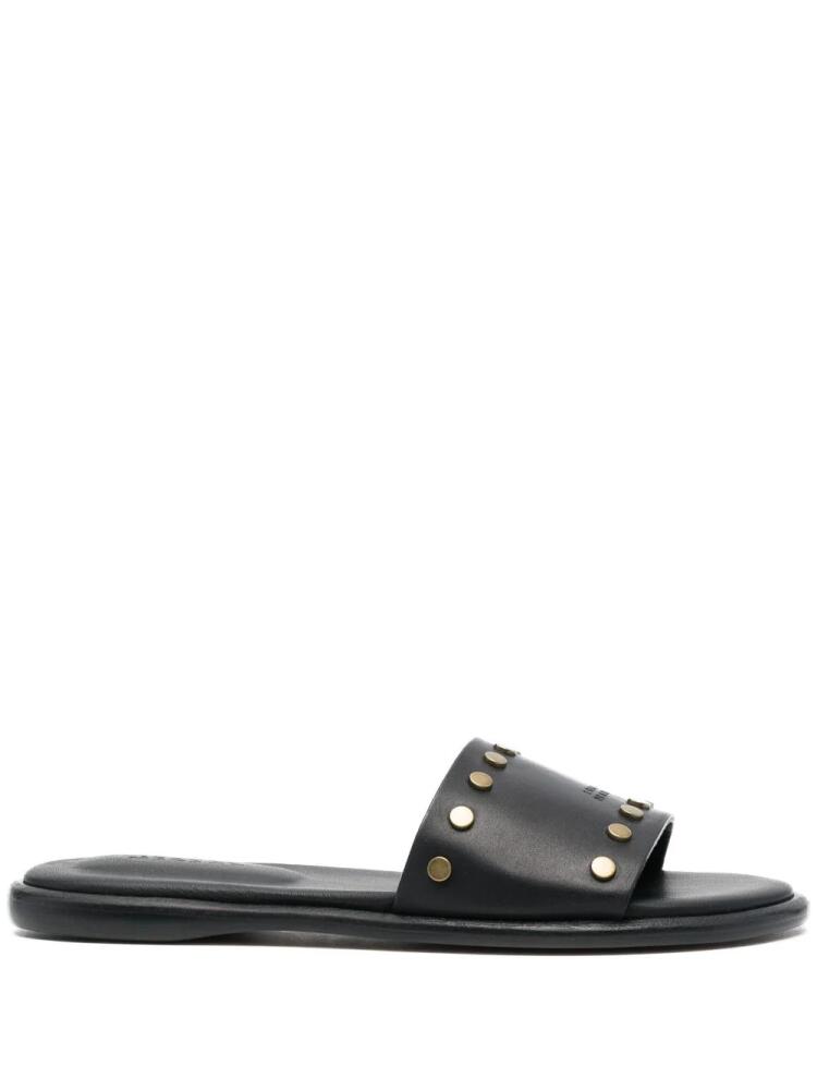 ISABEL MARANT Vikee stud-embellished slides - Black Cover