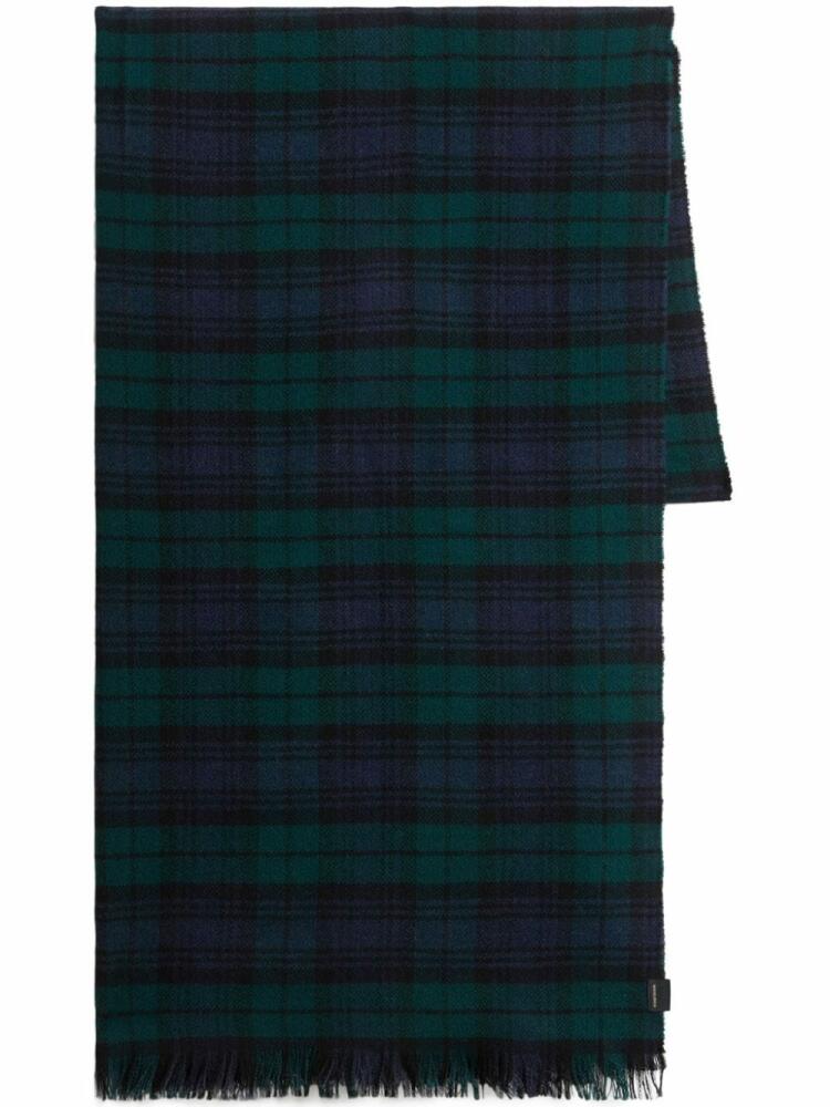 Woolrich plaid check pattern scarf - Black Cover