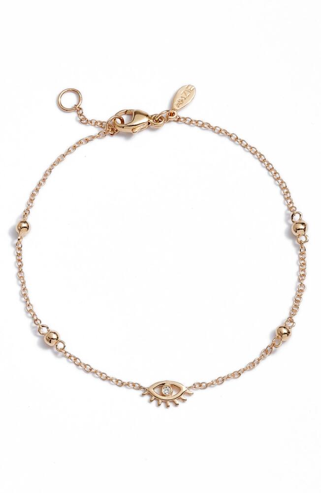 Anzie x Mel Soldera Evil Eye Bracelet in Gold/Diamond Cover