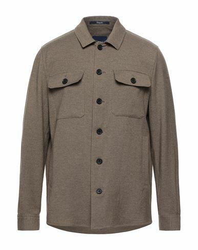 Drumohr Man Shirt Khaki Lyocell, Wool, Polyamide Cover