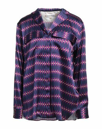 Le Sarte Pettegole Woman Shirt Purple Silk, Elastane Cover