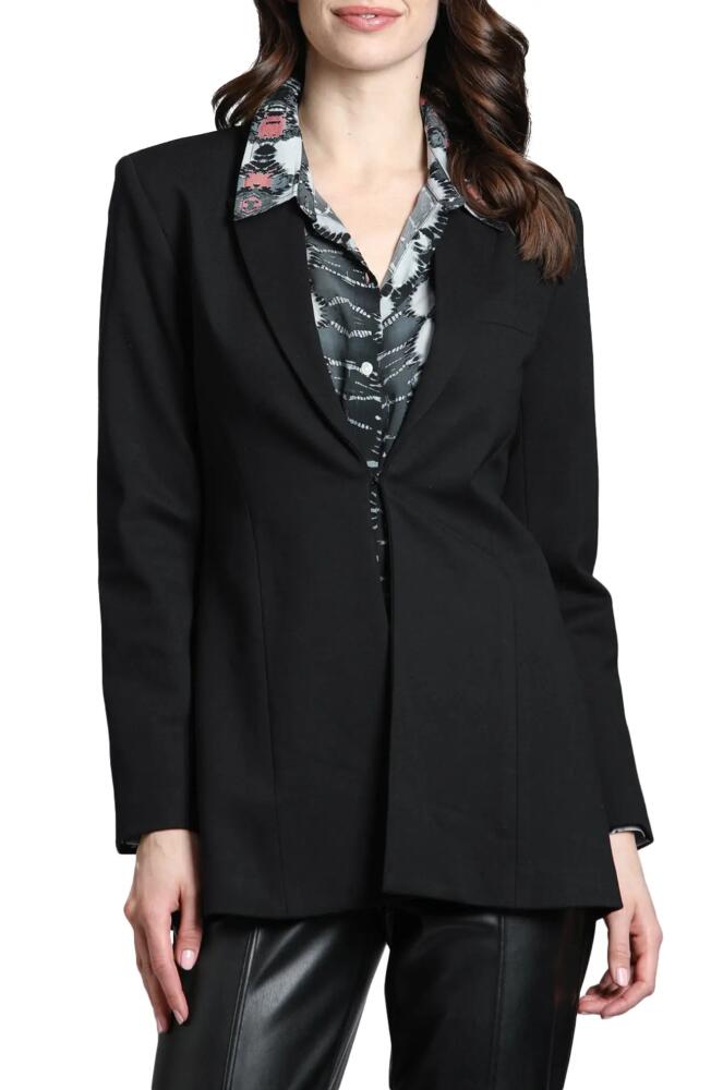 APNY Retro Ponte Knit Blazer in Black Cover