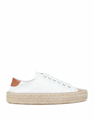 Jw Anderson Woman Espadrilles White Textile fibers, Soft Leather Cover