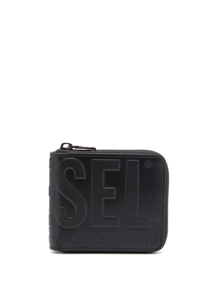 Diesel Dsl 3d Bi-Fold Coin Zip Xs wallet - Black Cover