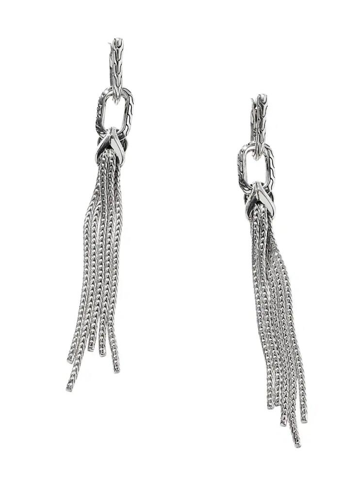 John Hardy Women's Asli Silver Engraved Tassel Earrings Cover