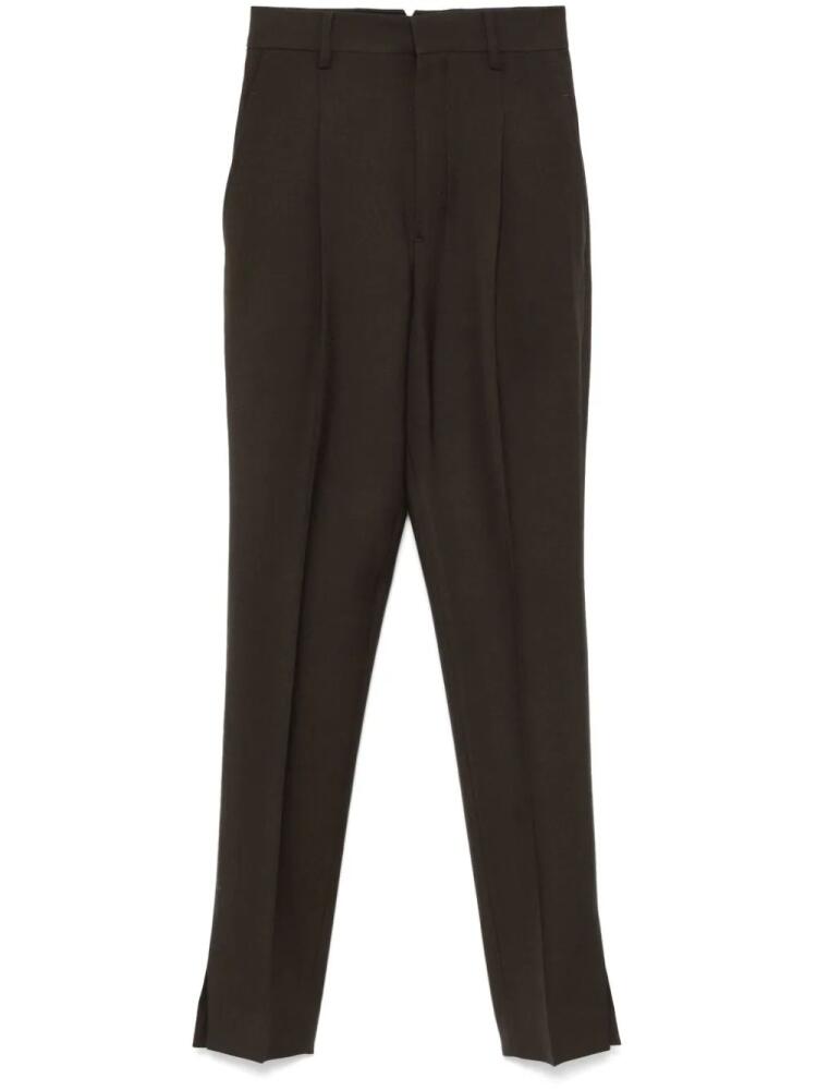 AMI Paris slim-cut trousers - Brown Cover