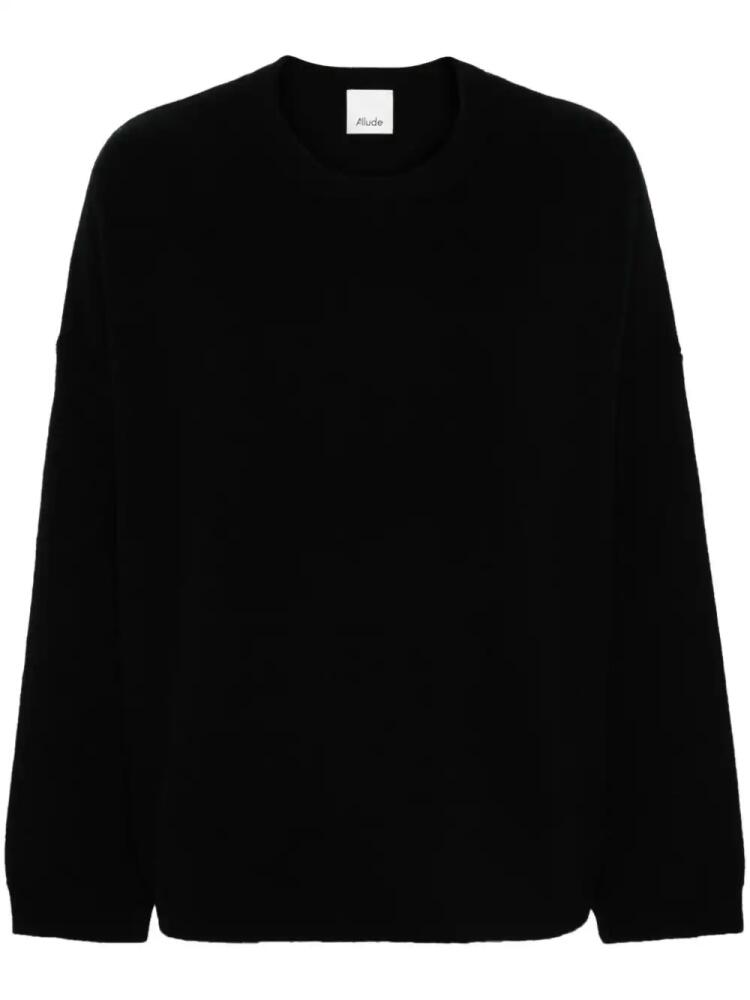 Allude ribbed-knit sweater - Black Cover