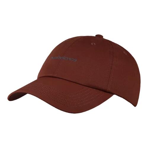 New Balance 6 Panel Linear Logo Hat - Brown Cover