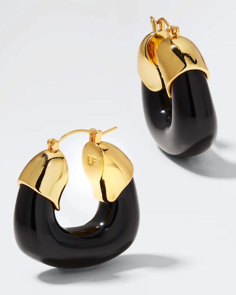 Lizzie Fortunato Organic Hoop Earrings In Midnight Cover