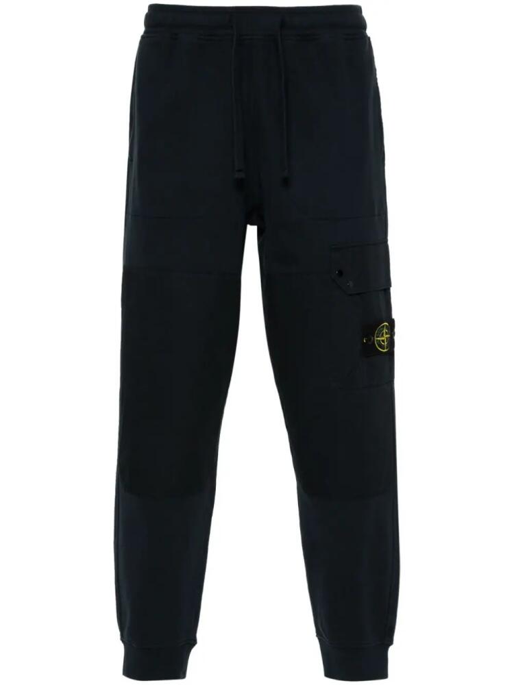 Stone Island Compass-badge track pants - Blue Cover