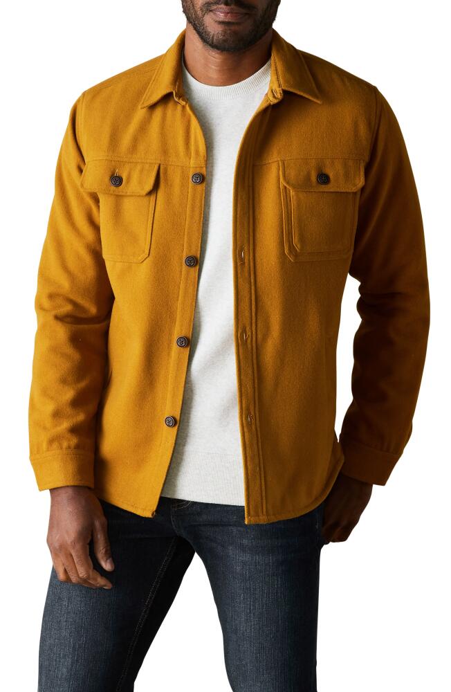 The Normal Brand Brightside Flannel Lined Workwear Jacket in Yellow Cover