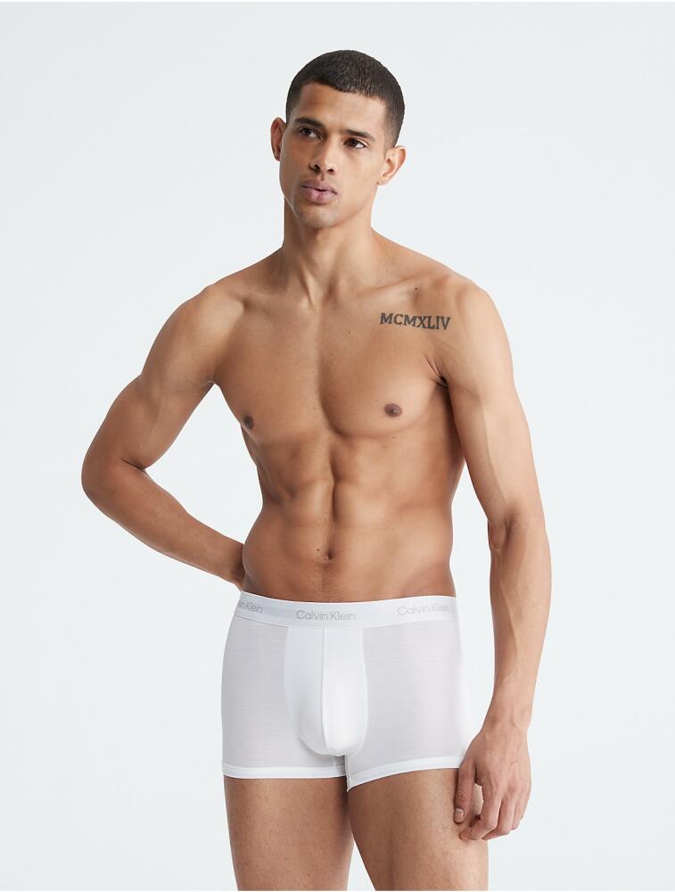 Calvin Klein Men's Ultra-Soft Modern Trunk - White Cover