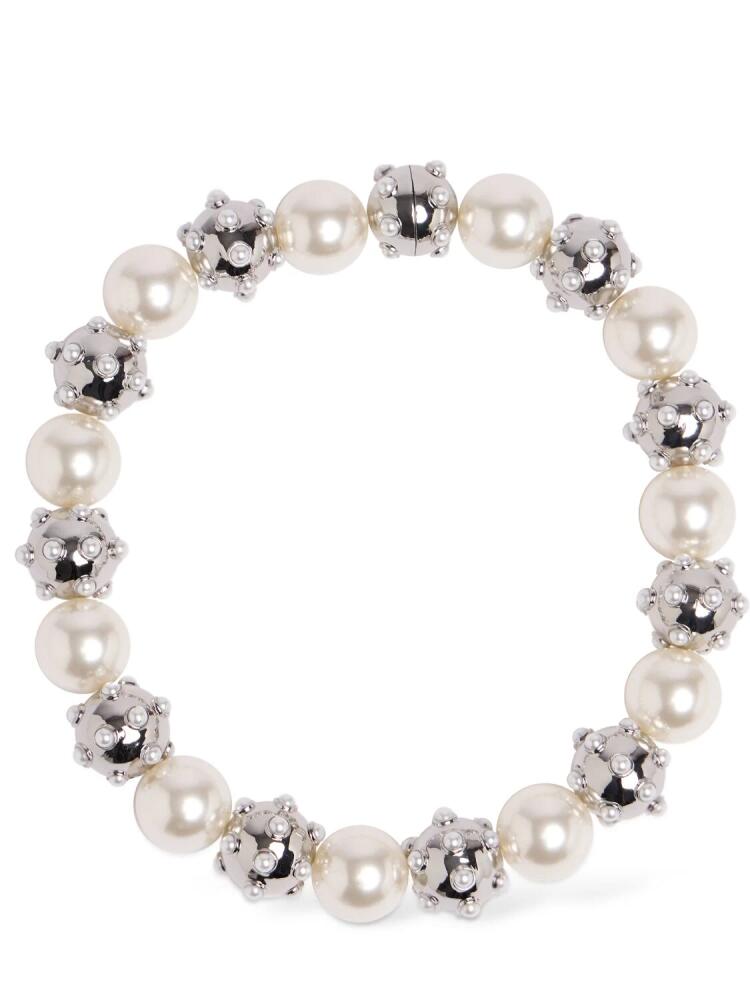 MARC JACOBS Dot Faux Pearl Collar Necklace Cover